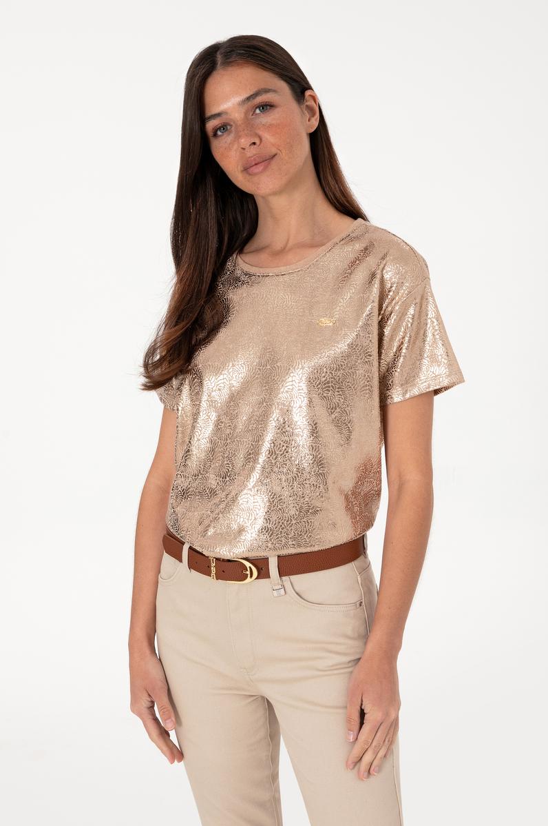 Kadın Çok Renkli Bisiklet Yaka Tişört