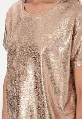 Kadın Çok Renkli Bisiklet Yaka Tişört - 50308397001