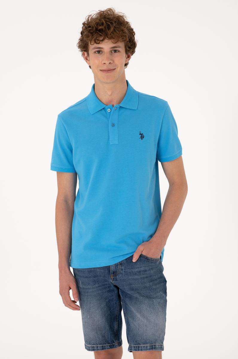 Erkek Turkuaz Basic Tişört