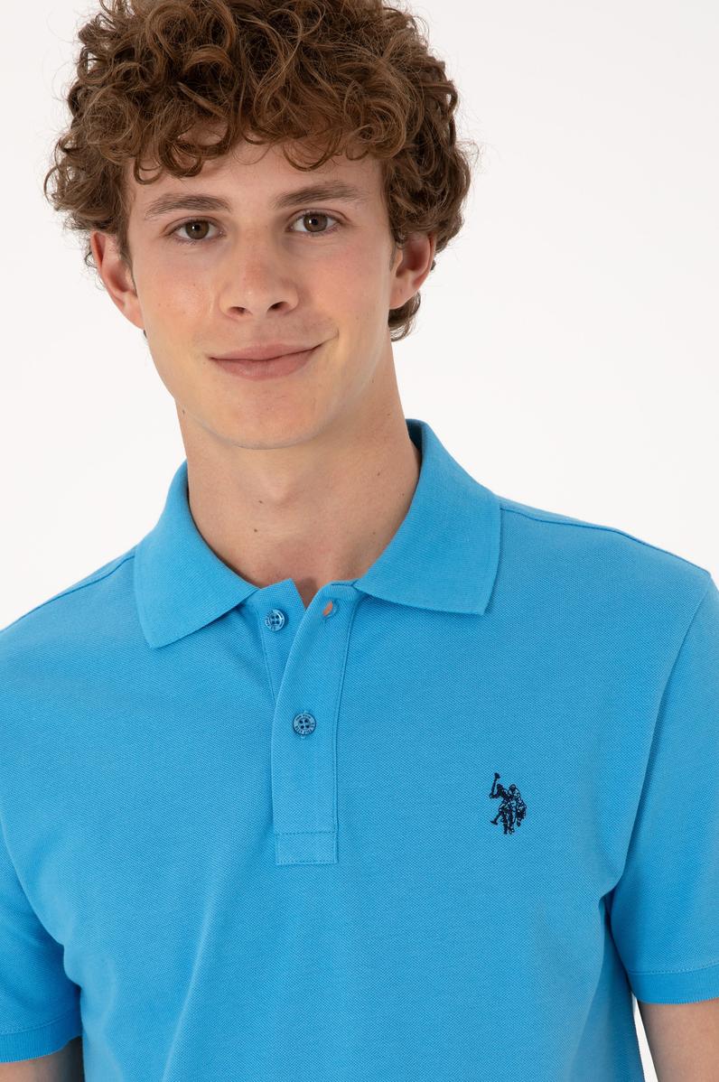 Erkek Turkuaz Basic Tişört