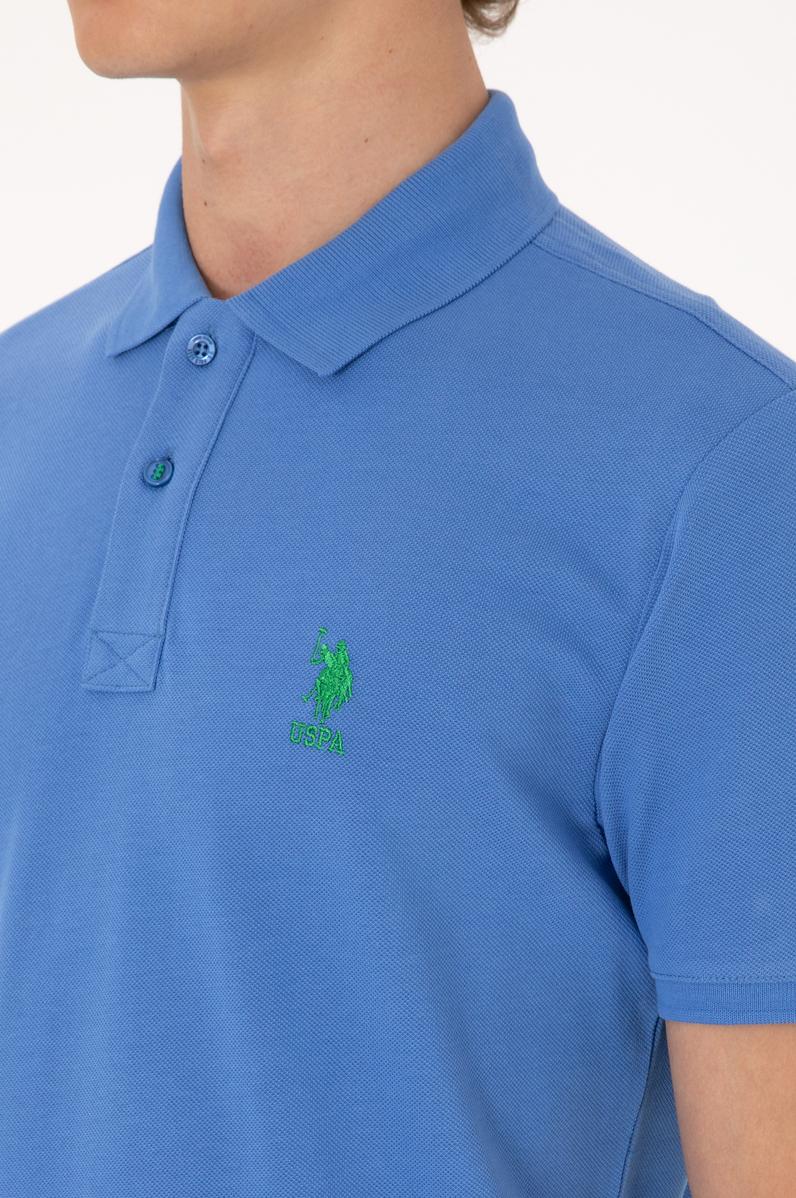 Erkek İndigo Basic Tişört