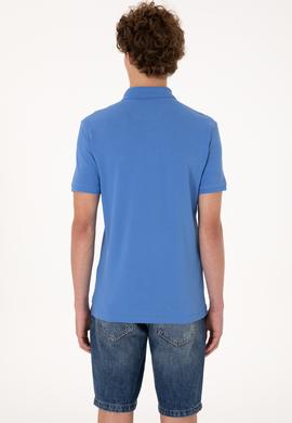 Erkek İndigo Basic Tişört - 50298041141