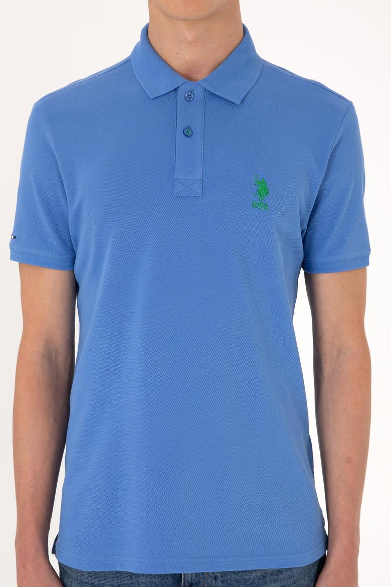 Erkek İndigo Basic Tişört - 50298041141