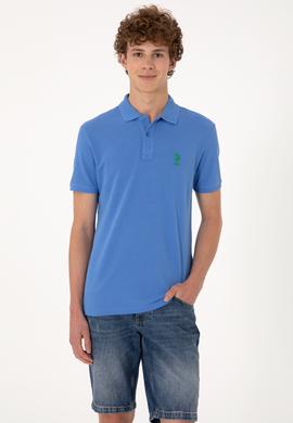 Erkek İndigo Basic Tişört - 50298041141