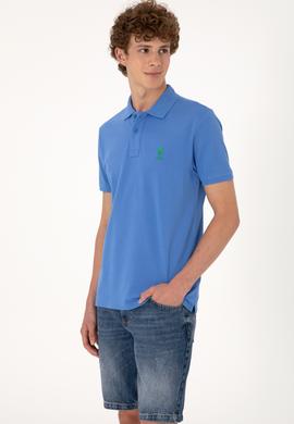 Erkek İndigo Basic Tişört - 50298041141