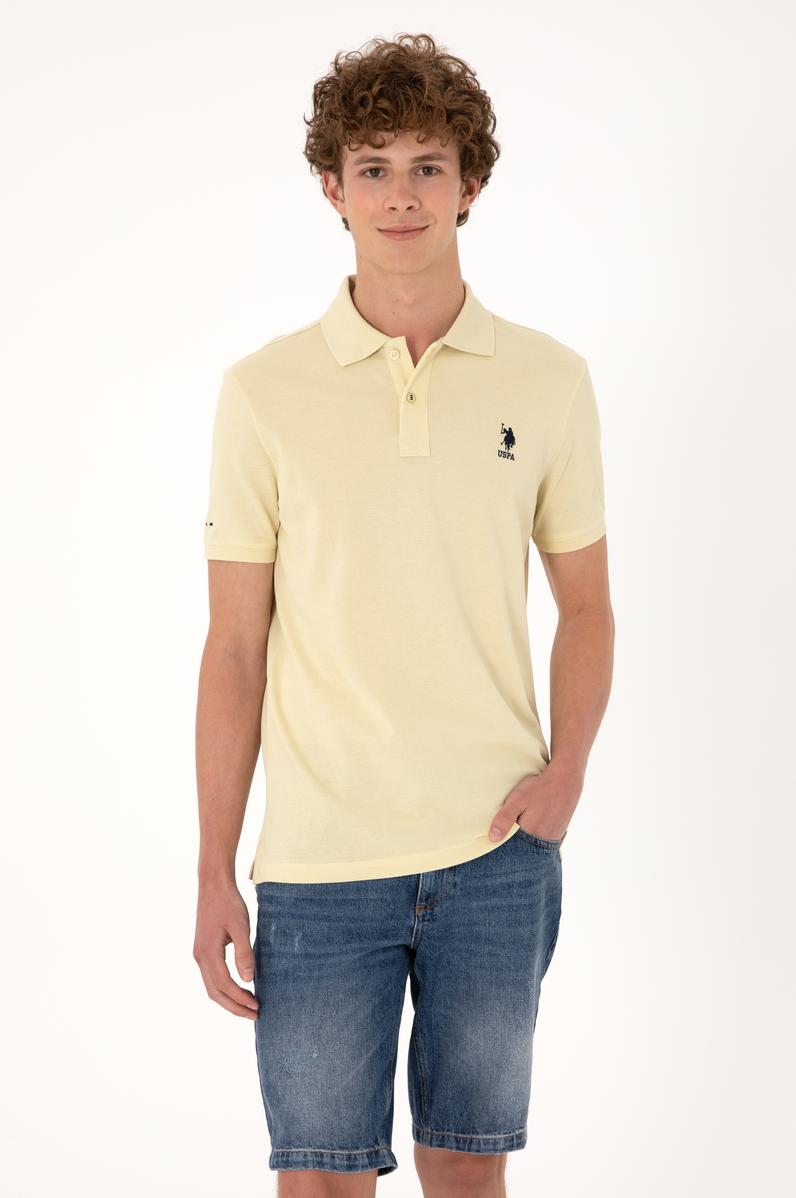 Erkek Açık Haki Basic Tişört