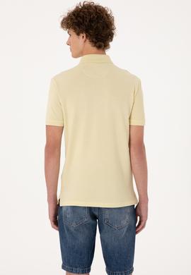 Erkek Açık Haki Basic Tişört - 50298041131