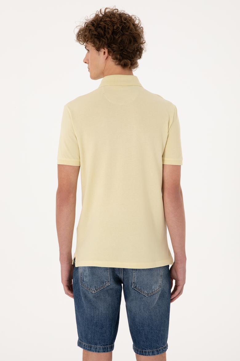 Erkek Açık Haki Basic Tişört - 50298041131