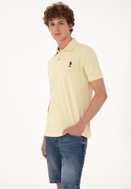 Erkek Açık Haki Basic Tişört - 50298041131