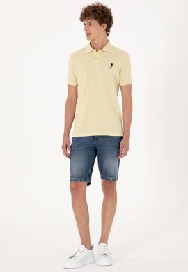 Erkek Açık Haki Basic Tişört - 50298041131