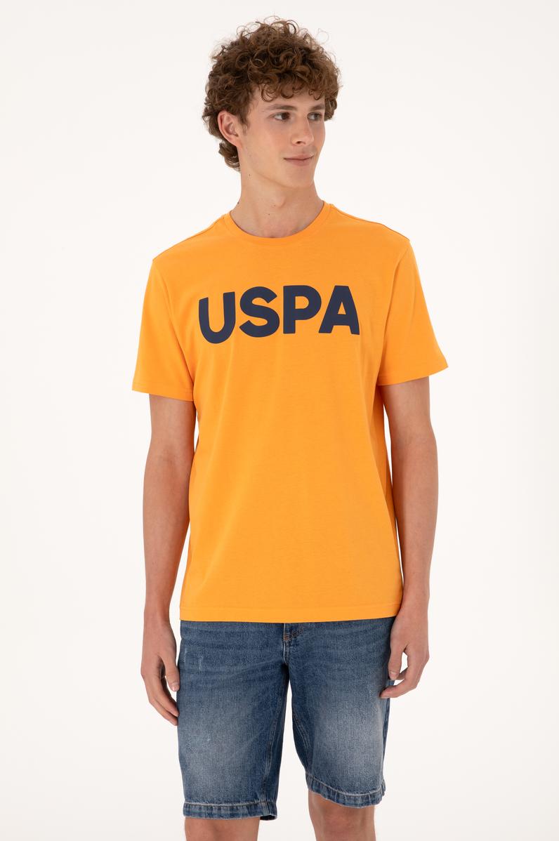 Erkek Turuncu Basic Tişört