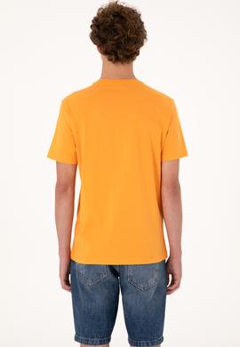 Erkek Turuncu Basic Tişört - 50297988066