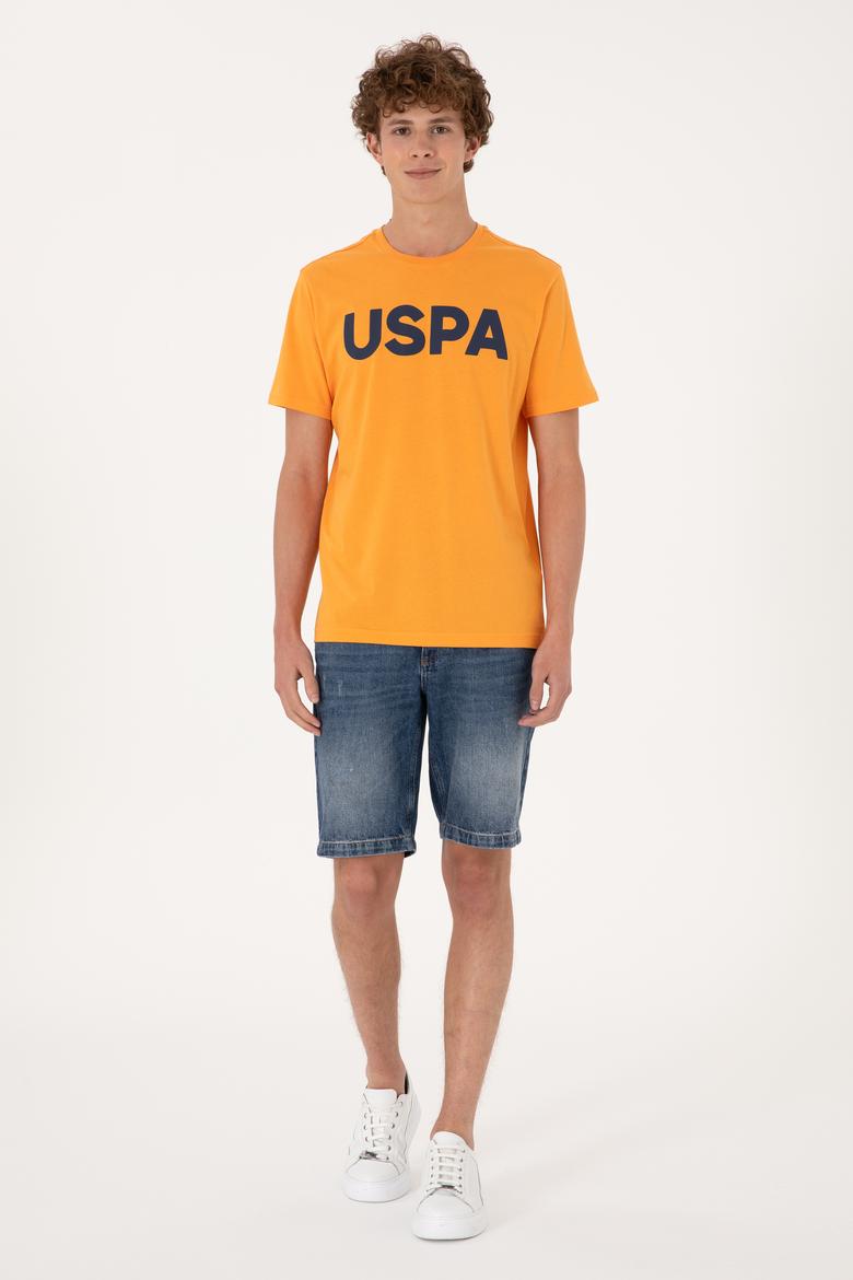 Erkek Turuncu Basic Tişört - 50297988066