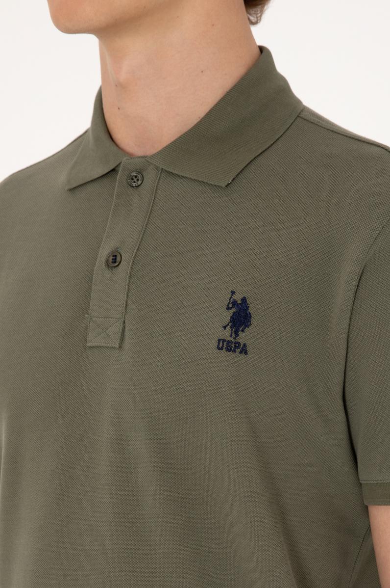 Erkek Koyu Haki Basic Tişört