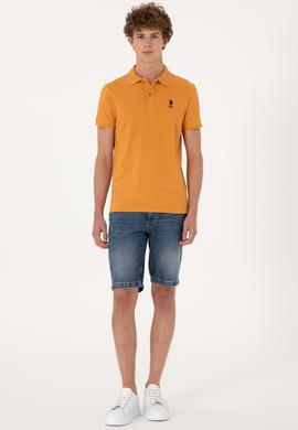 Erkek Hardal Basic Tişört - 50298011130