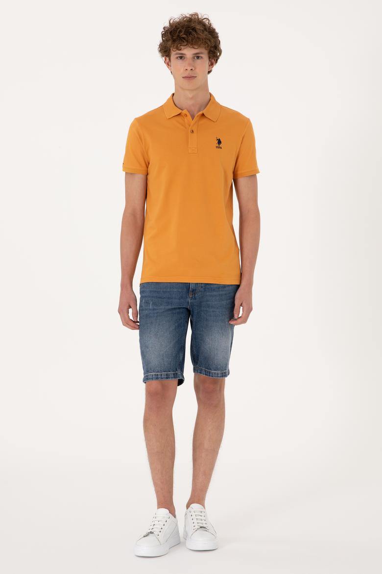 Erkek Hardal Basic Tişört - 50298011130