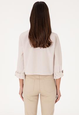 Kadın Kum Uzun Kollu Gömlek - 50291106012