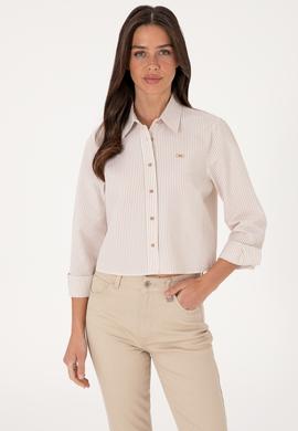Kadın Kum Uzun Kollu Gömlek - 50291106012