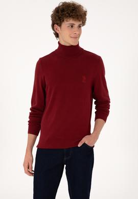 Erkek Slim Fit Boğazlı Yaka Boğazlı Basic Kazak - 50288884053