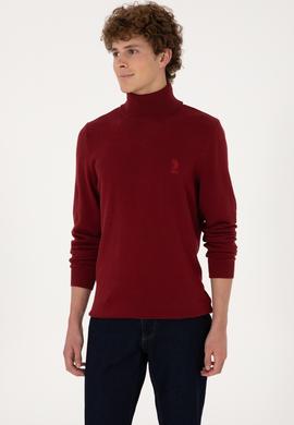 Erkek Slim Fit Boğazlı Yaka Boğazlı Basic Kazak - 50288884053