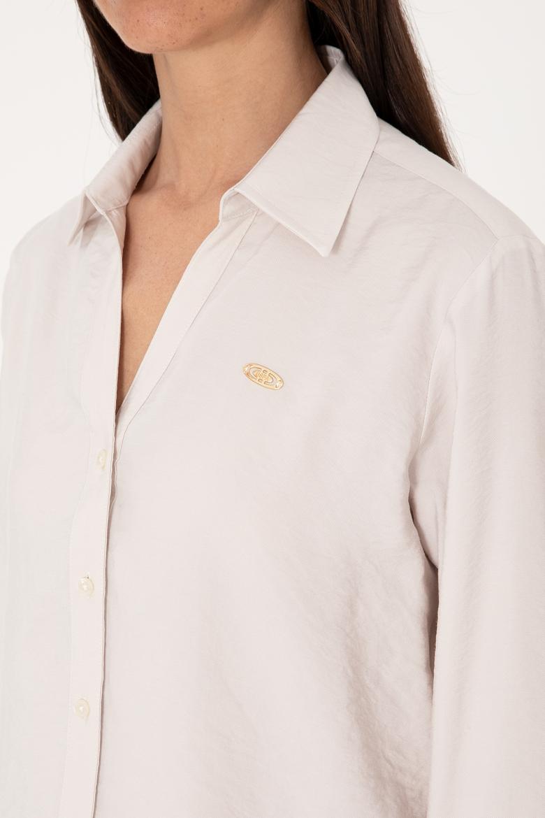 Kadın Taş Uzun Kollu Gömlek - 50271829018