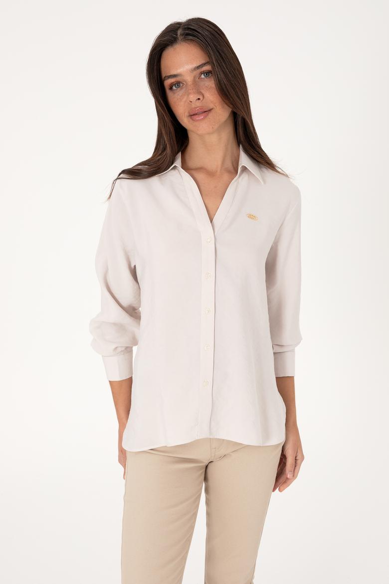 Kadın Taş Uzun Kollu Gömlek