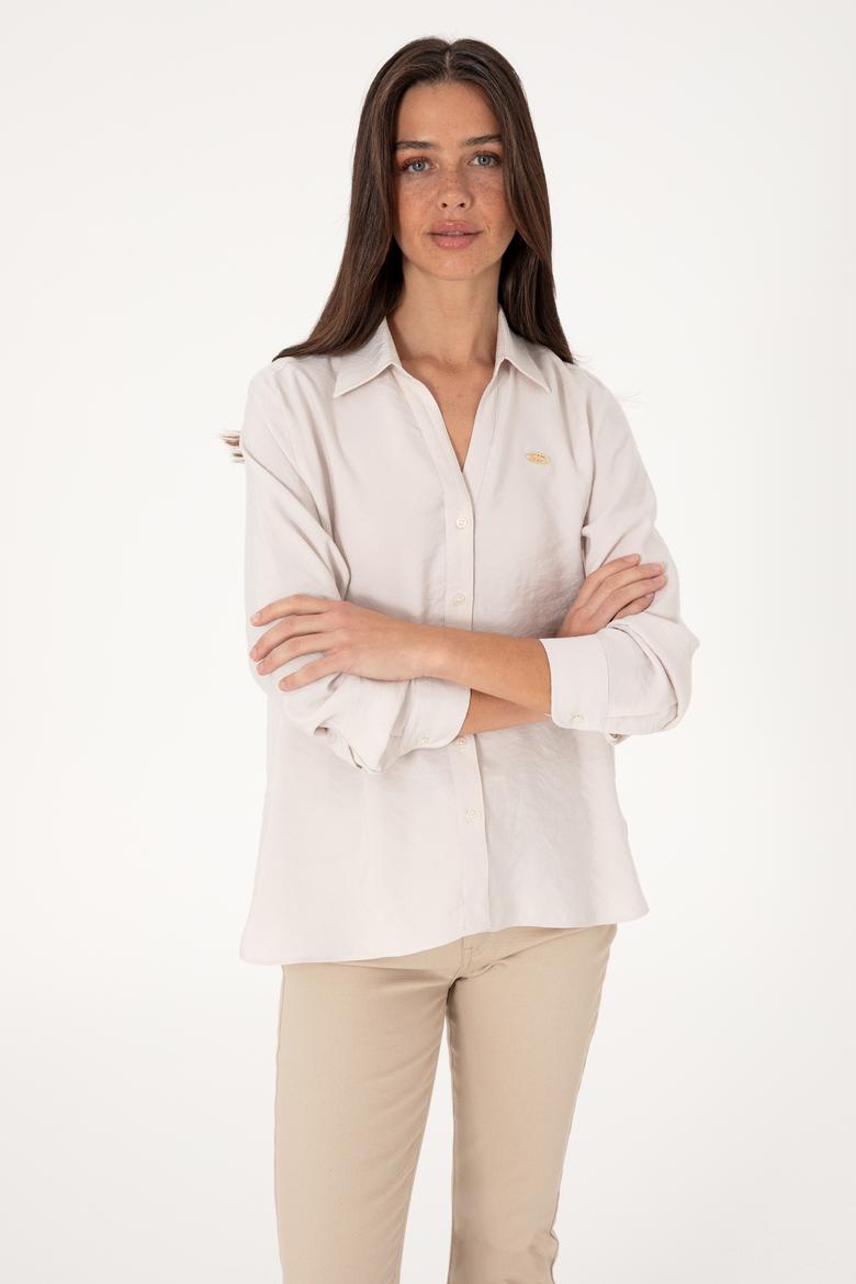 Kadın Taş Uzun Kollu Gömlek - 50271829018