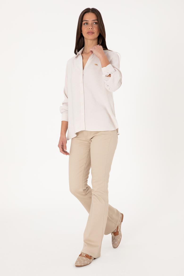 Kadın Taş Uzun Kollu Gömlek - 50271829018