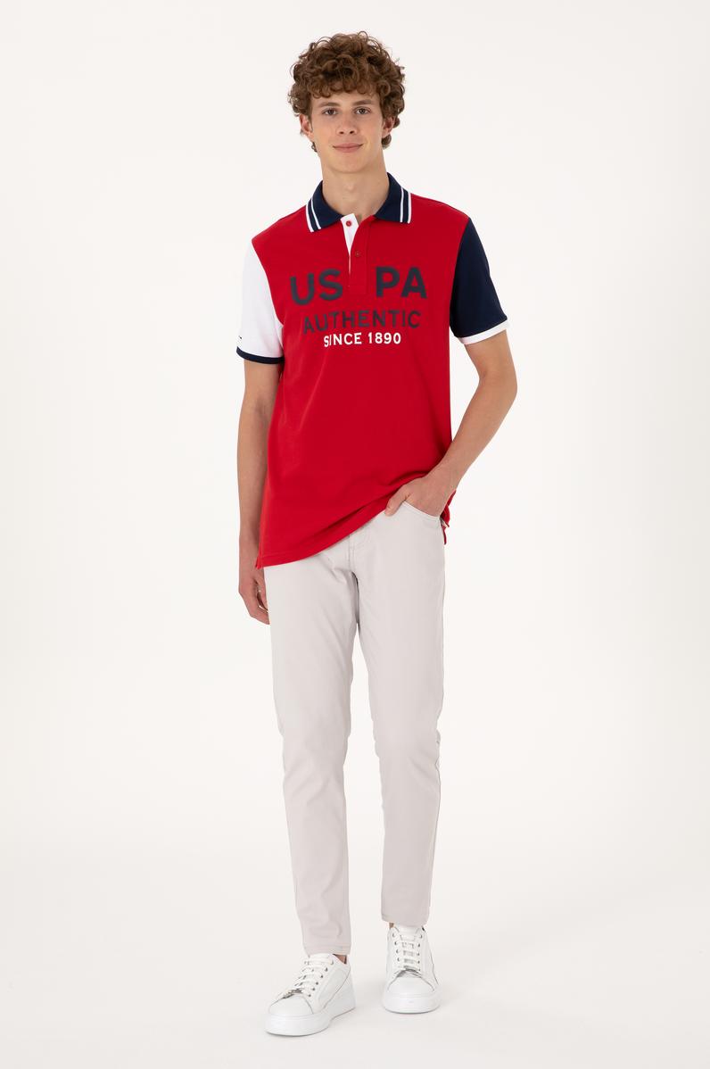 Erkek Açık Gri Kanvas Pantolon