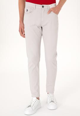 Erkek Açık Gri Kanvas Pantolon - 50309126325