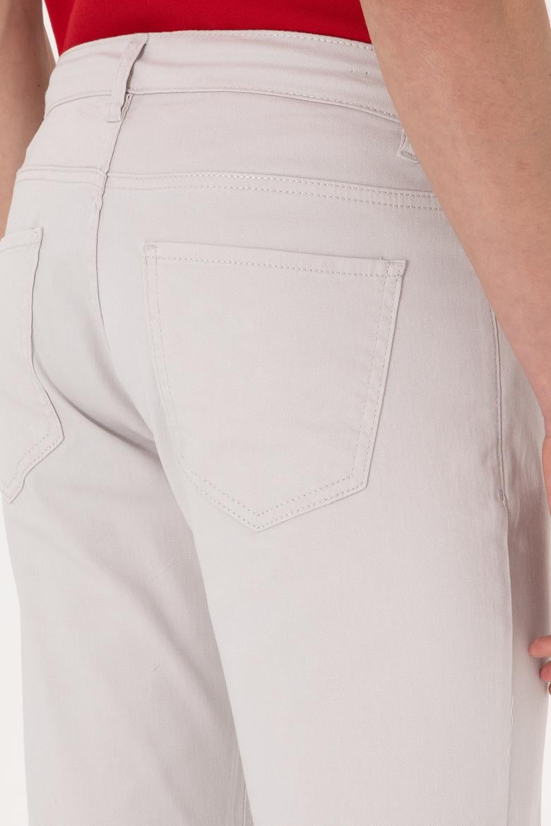 Erkek Açık Gri Kanvas Pantolon - 50309126325