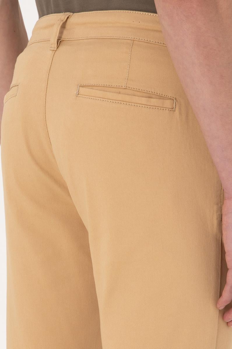 Erkek Camel Kanvas Pantolon