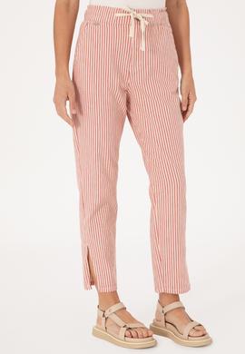 Kadın Kırmızı Çizgili Carrot Fit Jean Pantolon - 50307739002