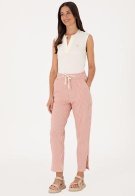 Kadın Kırmızı Çizgili Carrot Fit Jean Pantolon - 50307739002