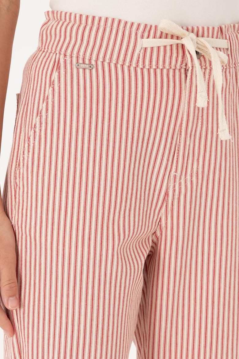 Kadın Kırmızı Çizgili Carrot Fit Jean Pantolon - 50307739002