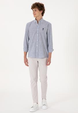 Erkek Lacivert Uzun Kollu Gömlek - 50300182008