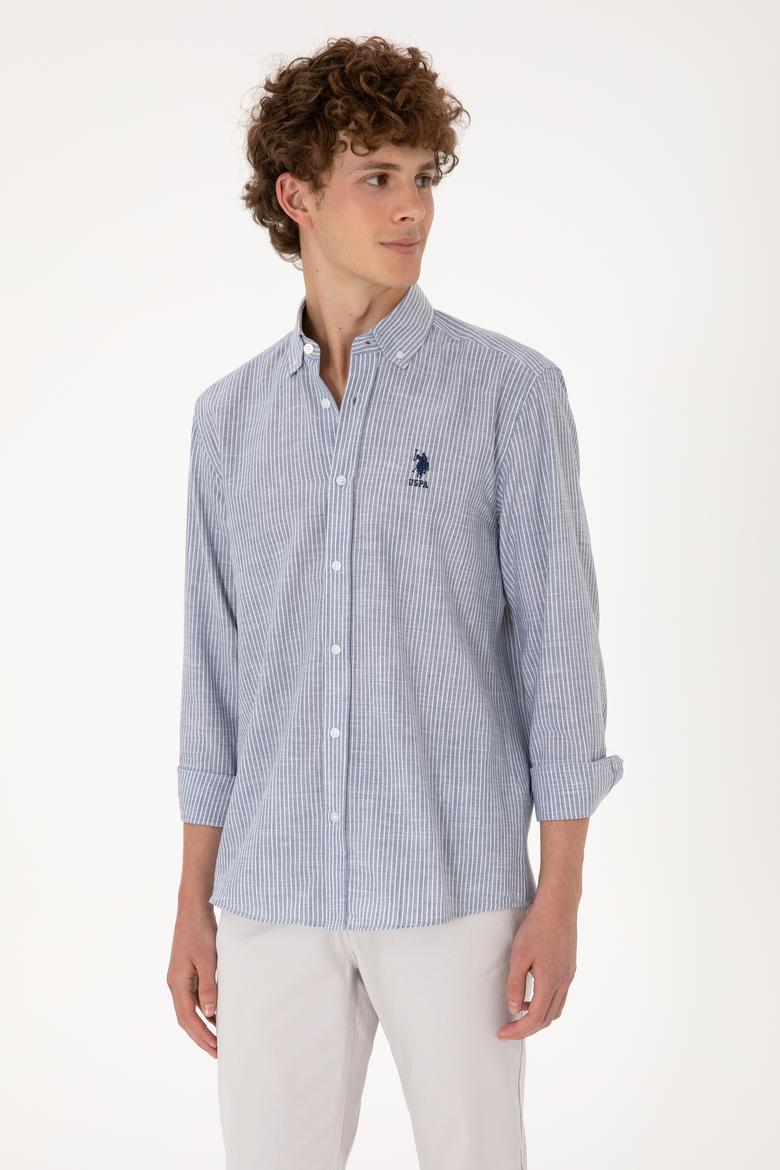 Erkek Lacivert Uzun Kollu Gömlek - 50300182008