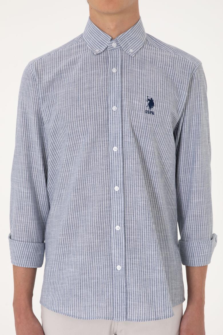 Erkek Lacivert Uzun Kollu Gömlek - 50300182008