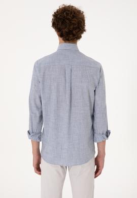 Erkek Lacivert Uzun Kollu Gömlek - 50300182008