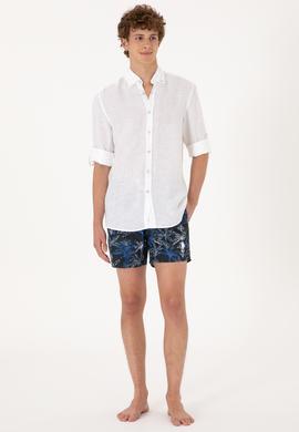 Erkek Lacivert Deniz Şortu - 50299781005