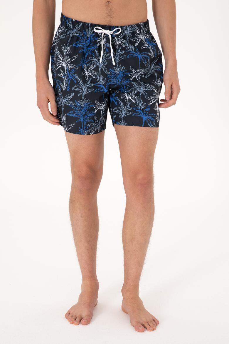 Erkek Lacivert Deniz Şortu - 50299781005