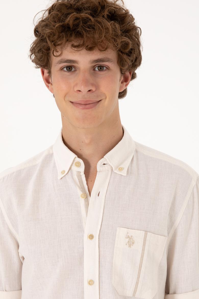 Erkek Taş Uzun Kollu Gömlek - 50300226012