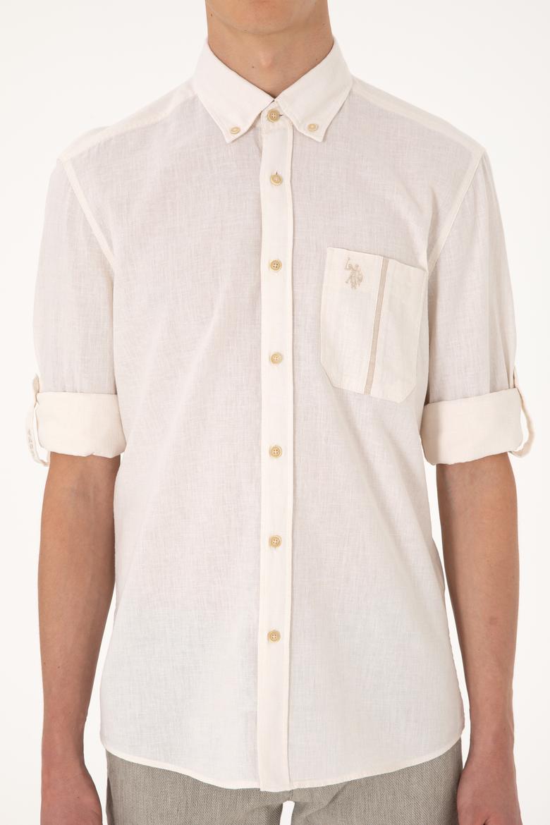 Erkek Taş Uzun Kollu Gömlek - 50300226012