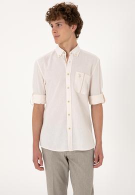 Erkek Taş Uzun Kollu Gömlek - 50300226012