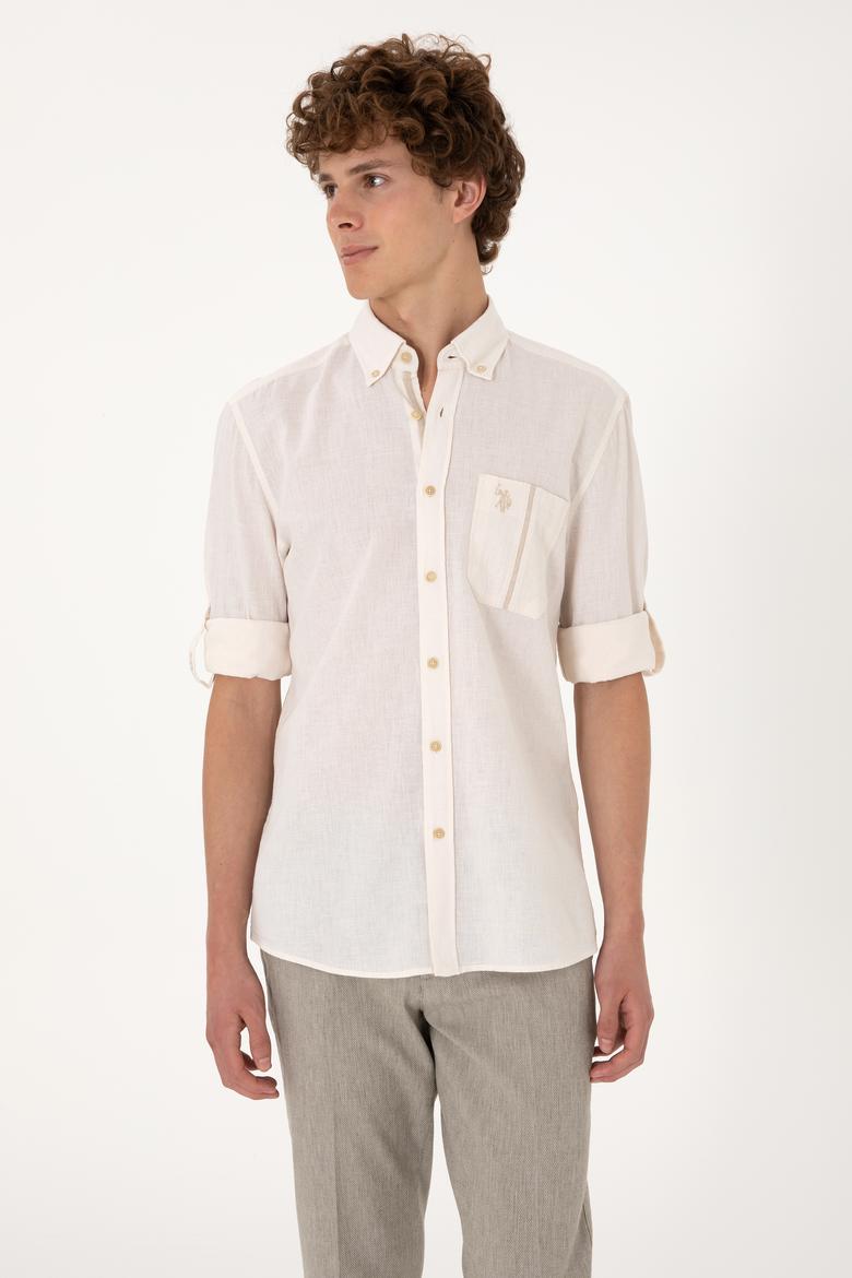 Erkek Taş Uzun Kollu Gömlek - 50300226012