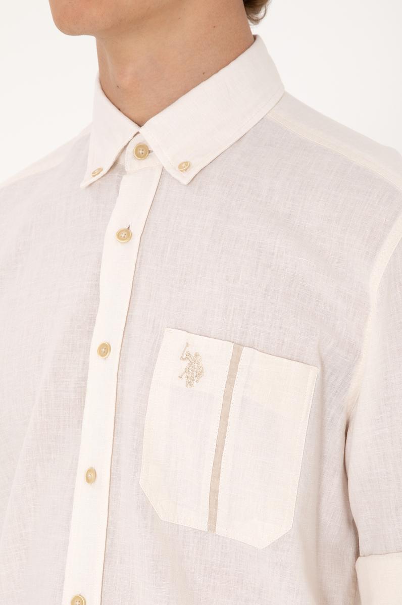 Erkek Taş Uzun Kollu Gömlek