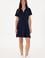Kadın Lacivert Polo Yaka Mini Boy Örme Elbise