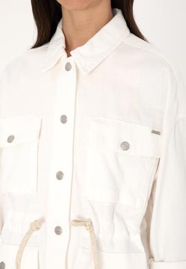 Kadın Ekru Jean Tunik Gömlek - 50300566010