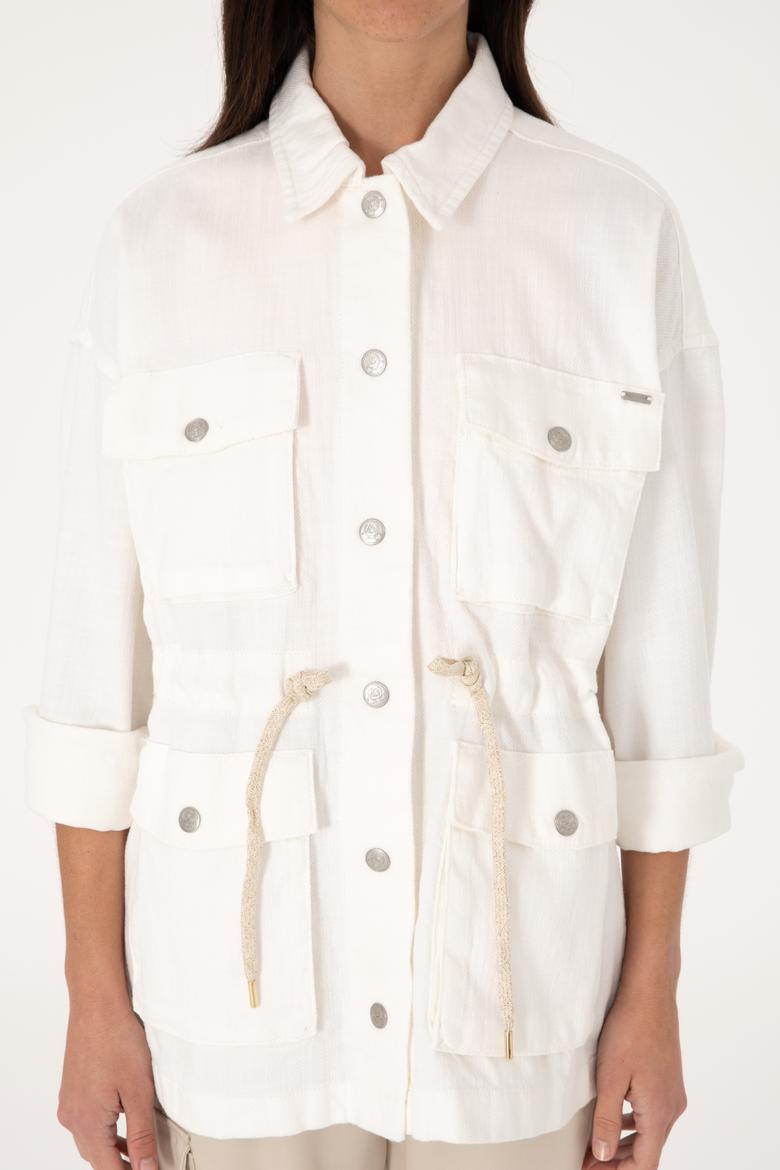 Kadın Ekru Jean Tunik Gömlek - 50300566010