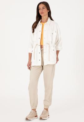 Kadın Ekru Jean Tunik Gömlek - 50300566010